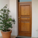 Blindata con sopraluce in pino massello