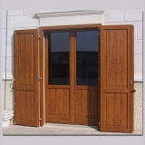 Scuri con rivestimento in PVC effetto Ciliegio