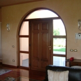 Wind block rivestito con Noce massello interno
