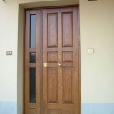 Porta blindata in rovere massello